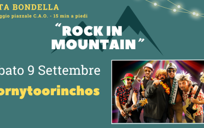 HORNYTOORINCHOS – Sabato 9 Settembre – ROCK IN MOUNTAIN